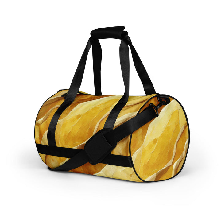 Crossbody Water-resistant Travel Bag Rustic Yellow Stone Print - Bags | Travel