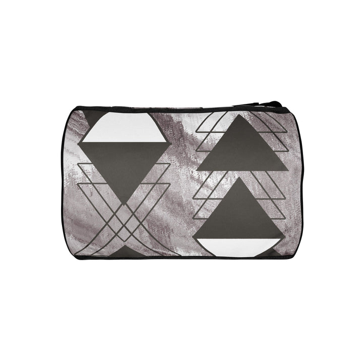 Crossbody Water-resistant Travel Bag Ash Grey and White Triangular - Bags