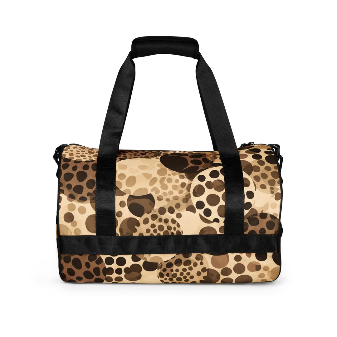 Crossbody Water-resistant Travel Bag Beige and Brown Leopard Spots - Bags