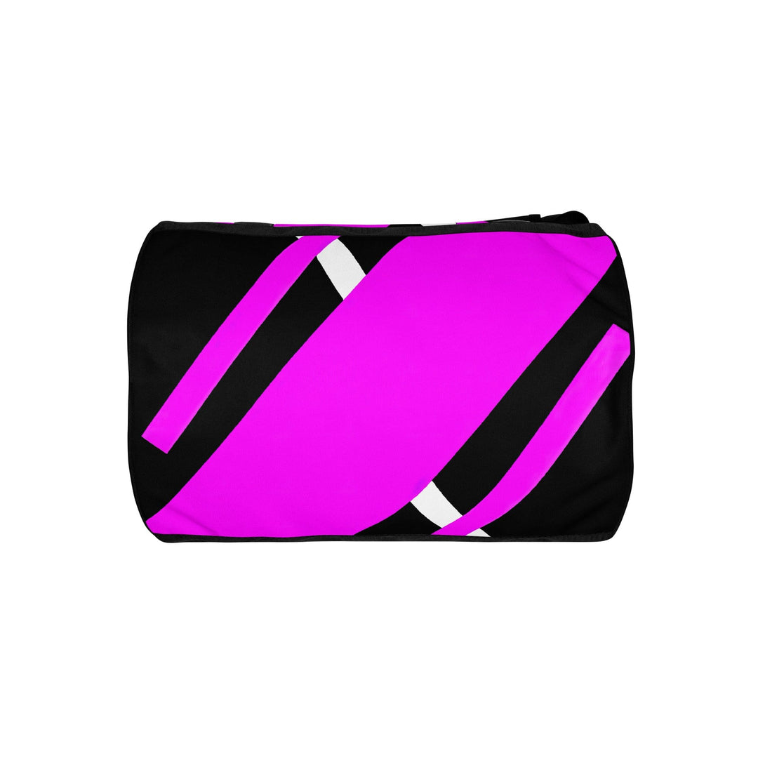 Crossbody Water-resistant Travel Bag - Black and Pink Pattern - Bags/Travel