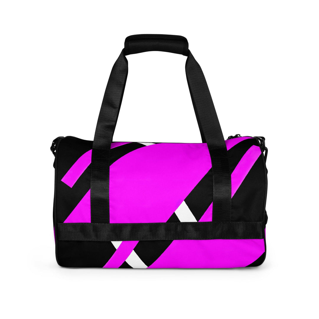Crossbody Water-resistant Travel Bag - Black and Pink Pattern - Bags/Travel