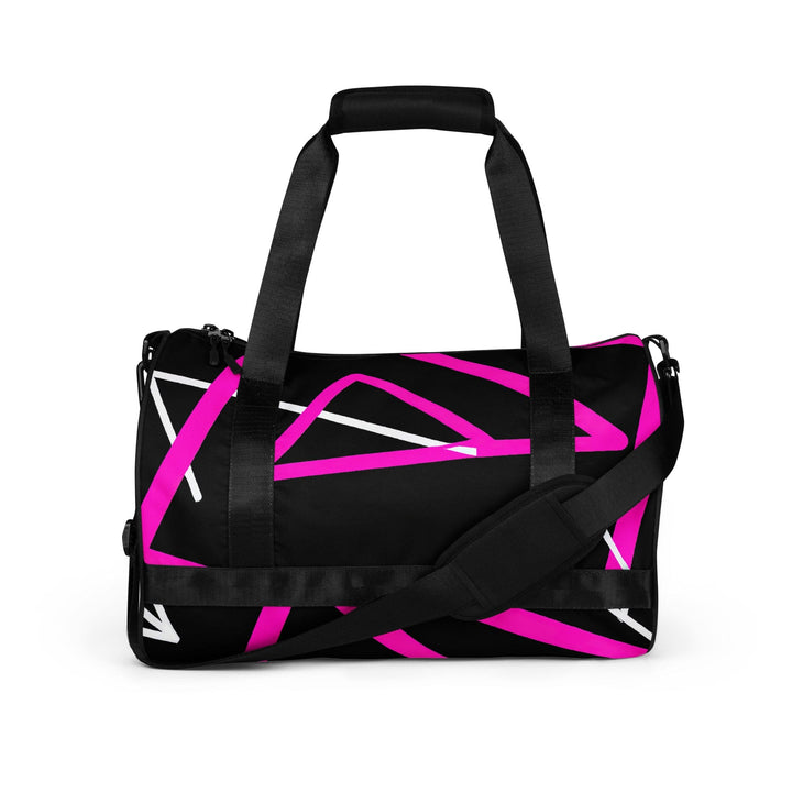 Crossbody Water-resistant Travel Bag Black and Pink Pattern - Bags | Travel