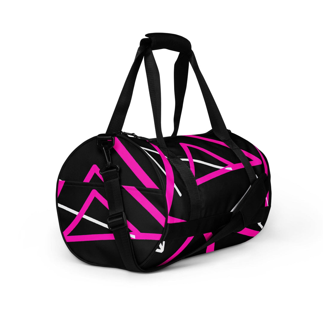 Crossbody Water-resistant Travel Bag Black and Pink Pattern - Bags | Travel