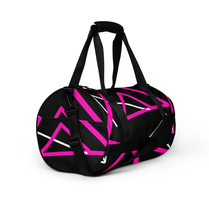 Crossbody Water-resistant Travel Bag Black and Pink Pattern - Bags | Travel