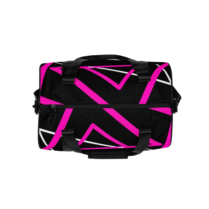 Crossbody Water-resistant Travel Bag Black and Pink Pattern - Bags | Travel