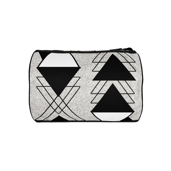 Crossbody Water-resistant Travel Bag - Black and White Ash Grey - Bags/Travel