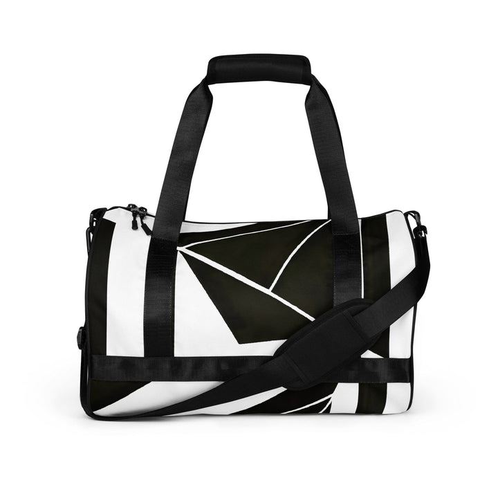 Crossbody Water-resistant Travel Bag Black and White Geometric - Bags | Travel