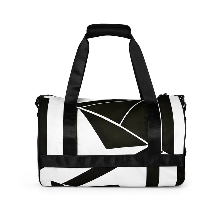 Crossbody Water-resistant Travel Bag Black and White Geometric - Bags | Travel