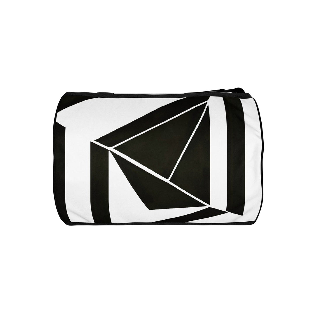 Crossbody Water-resistant Travel Bag Black and White Geometric - Bags | Travel