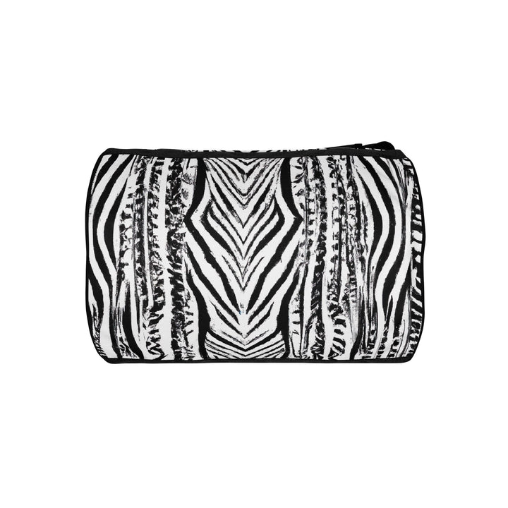 Crossbody Water-resistant Travel Bag Black White Native Print - Bags | Travel