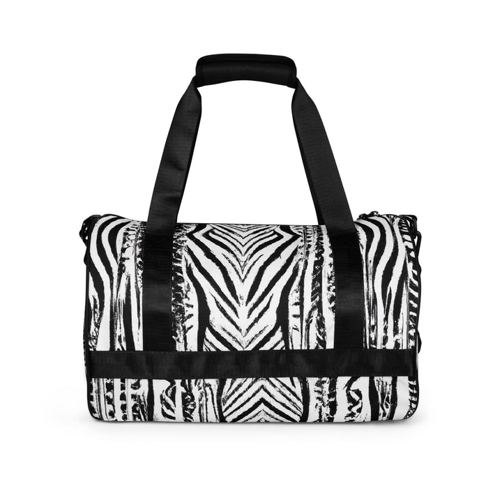 Crossbody Water-resistant Travel Bag Black White Native Print - Bags | Travel