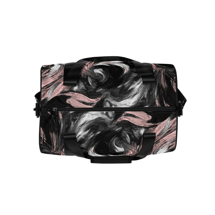 Crossbody Water-resistant Travel Bag Black Pink White Abstract - Bags | Travel