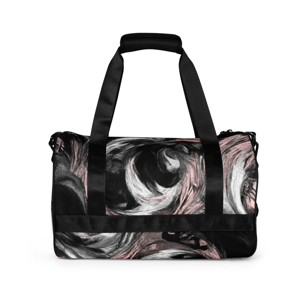 Crossbody Water-resistant Travel Bag Black Pink White Abstract - Bags | Travel