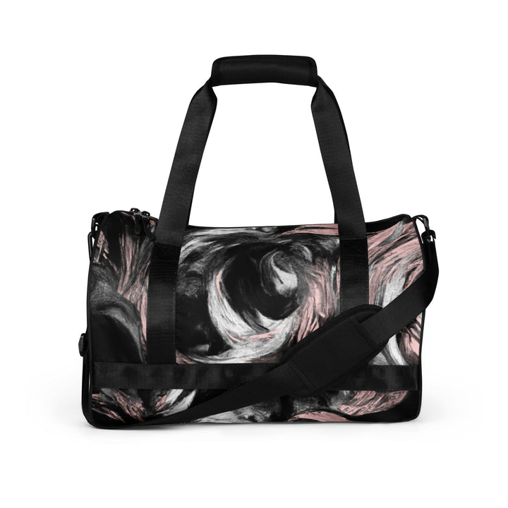 Crossbody Water-resistant Travel Bag Black Pink White Abstract - Bags | Travel