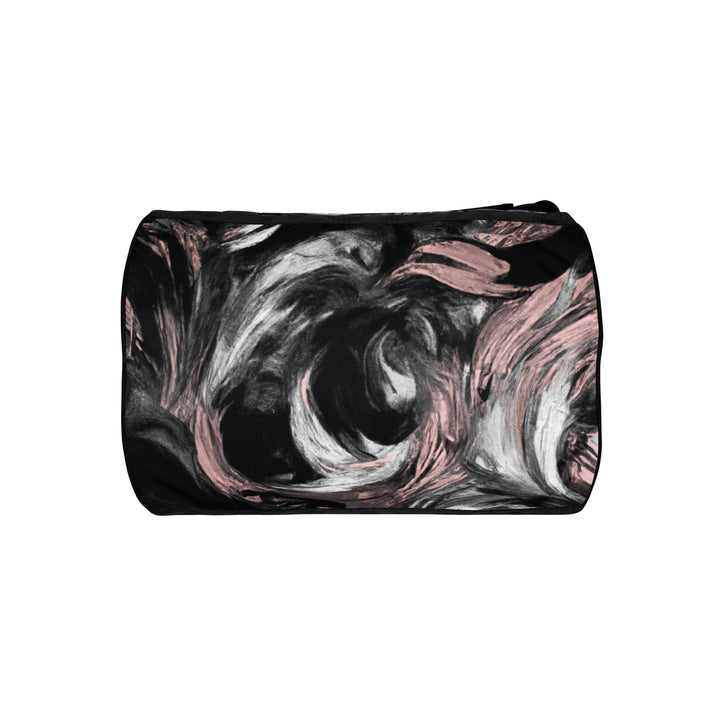 Crossbody Water-resistant Travel Bag Black Pink White Abstract - Bags | Travel