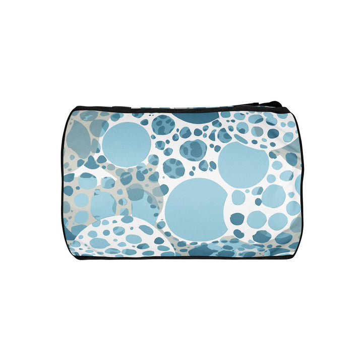 Crossbody Water-resistant Travel Bag Blue and White Circular Spotted - Bags