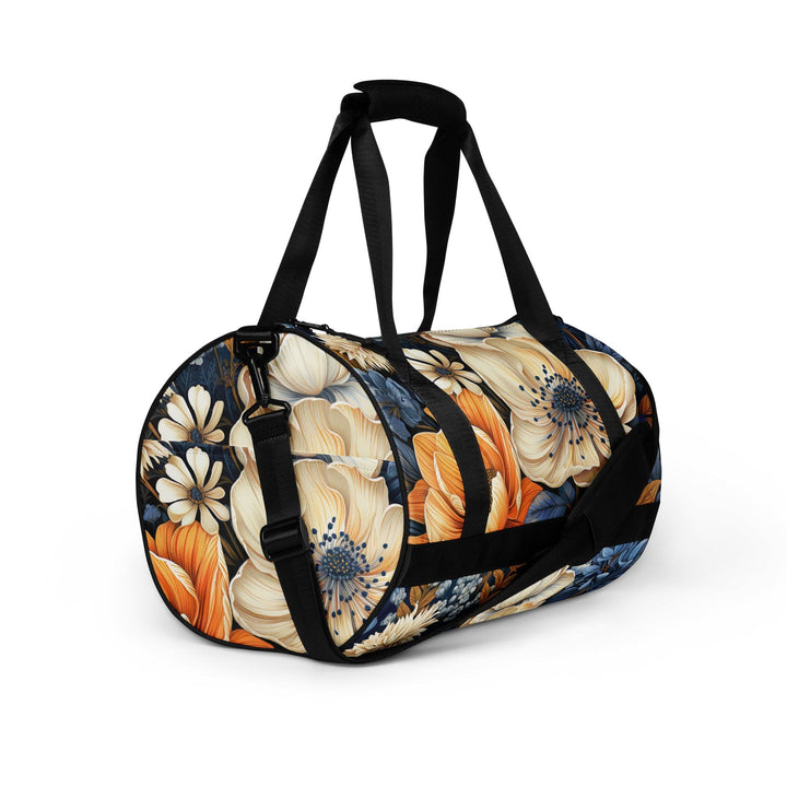 Crossbody Water-resistant Travel Bag - Blue Floral 70723 - Bags | Travel Bags