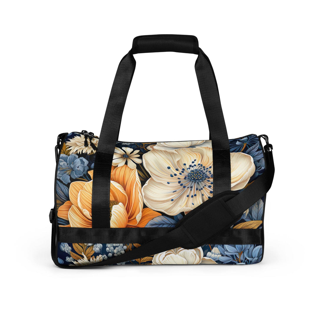 Crossbody Water-resistant Travel Bag - Blue Floral 70723 - Bags | Travel Bags