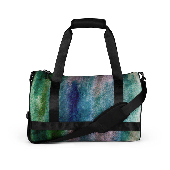 Crossbody Water-resistant Travel Bag Blue Hue Watercolor Abstract - Bags