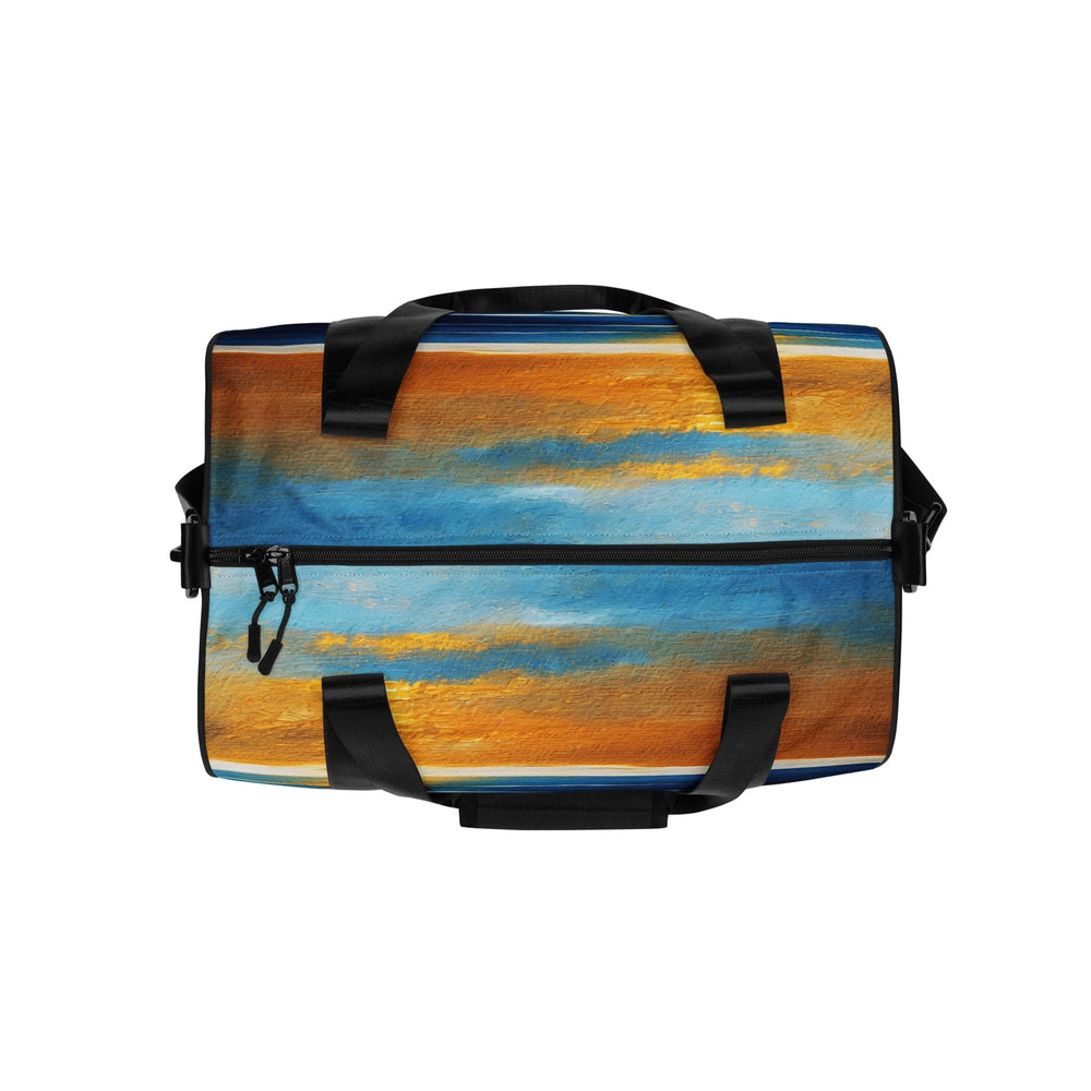 Crossbody Water-resistant Travel Bag Blue Ocean Golden Sunset Print 2 - Bags