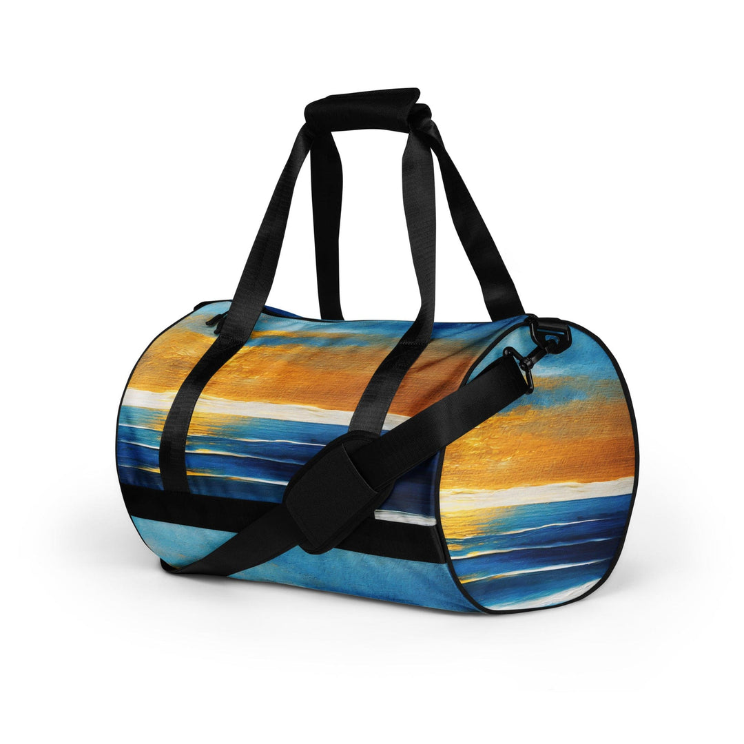 Crossbody Water-resistant Travel Bag - Blue Ocean Golden Sunset Print 2 - Bags