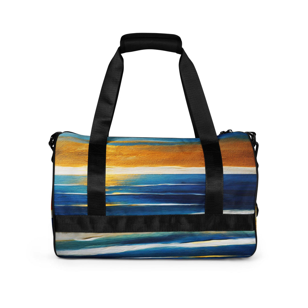 Crossbody Water-resistant Travel Bag - Blue Ocean Golden Sunset Print 2 - Bags