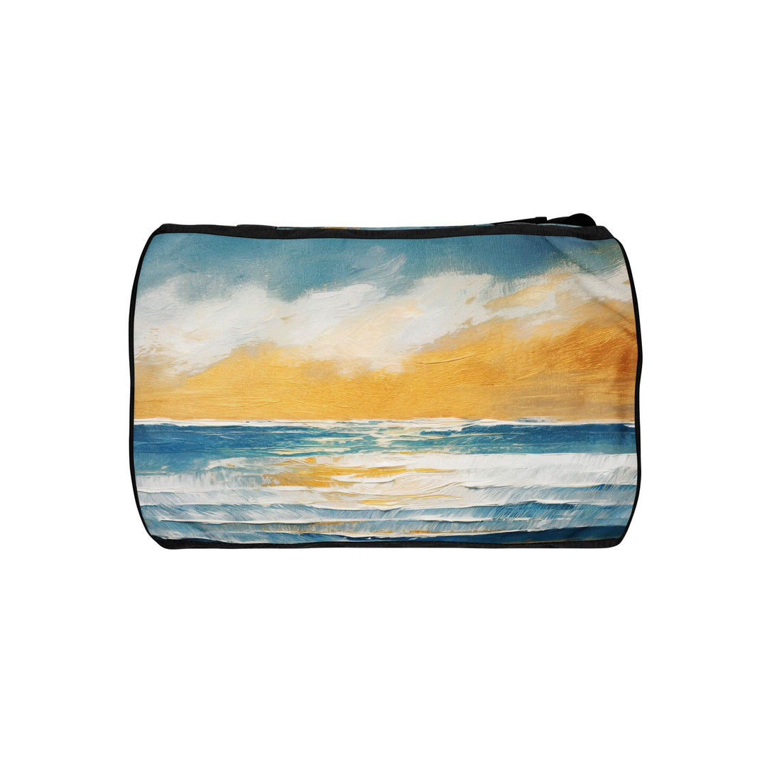 Crossbody Water-resistant Travel Bag - Blue Ocean Golden Sunset Print 3 - Bags