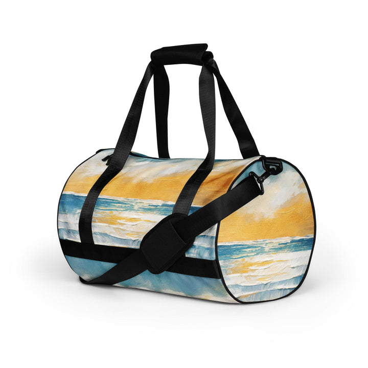 Crossbody Water-resistant Travel Bag - Blue Ocean Golden Sunset Print 3 - Bags