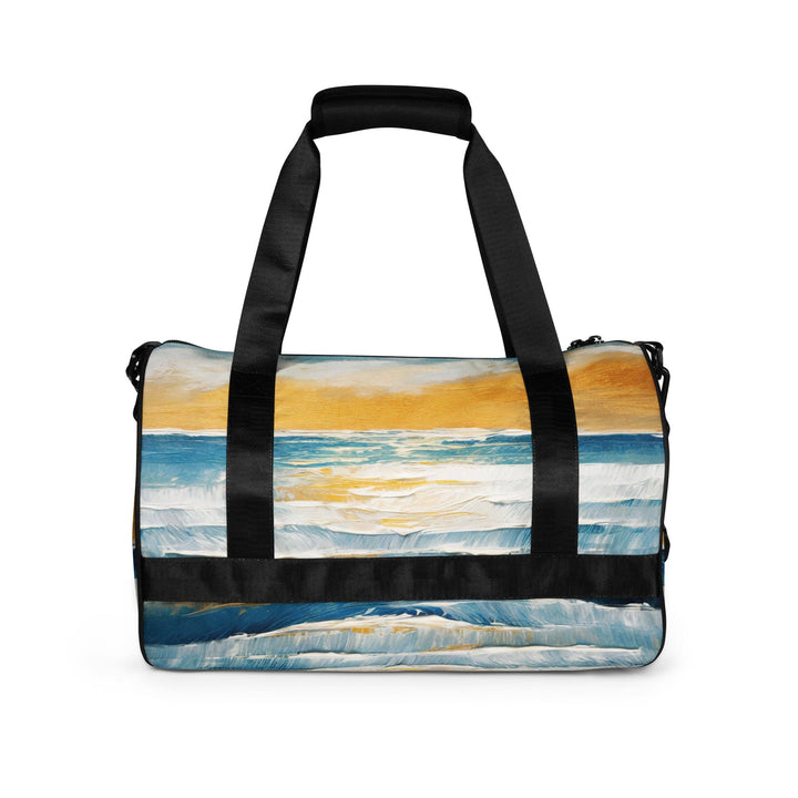 Crossbody Water-resistant Travel Bag - Blue Ocean Golden Sunset Print 3 - Bags