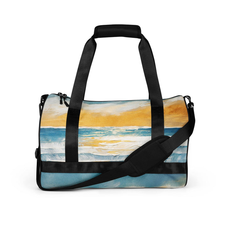 Crossbody Water-resistant Travel Bag - Blue Ocean Golden Sunset Print 3 - Bags