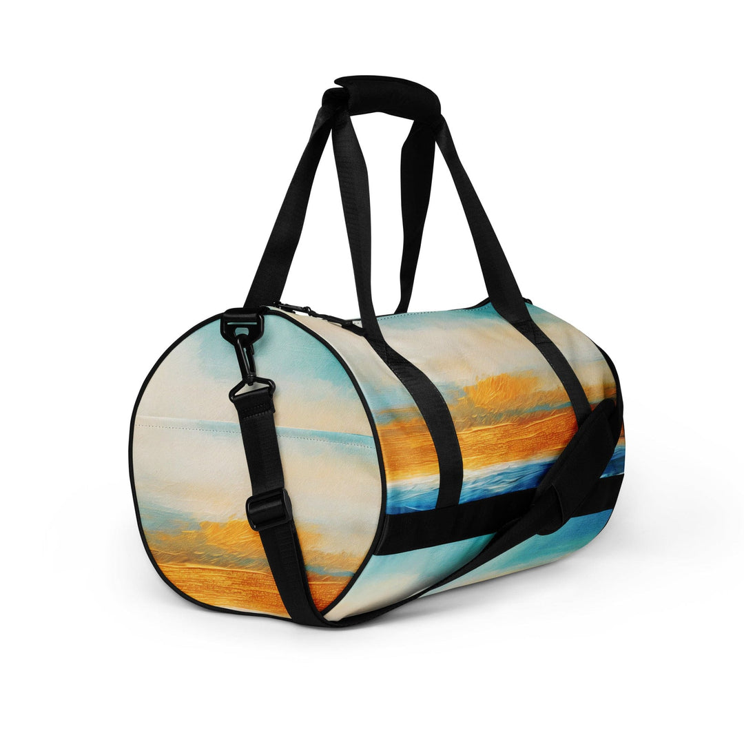 Crossbody Water-resistant Travel Bag Blue Ocean Golden Sunset Print 4 - Bags