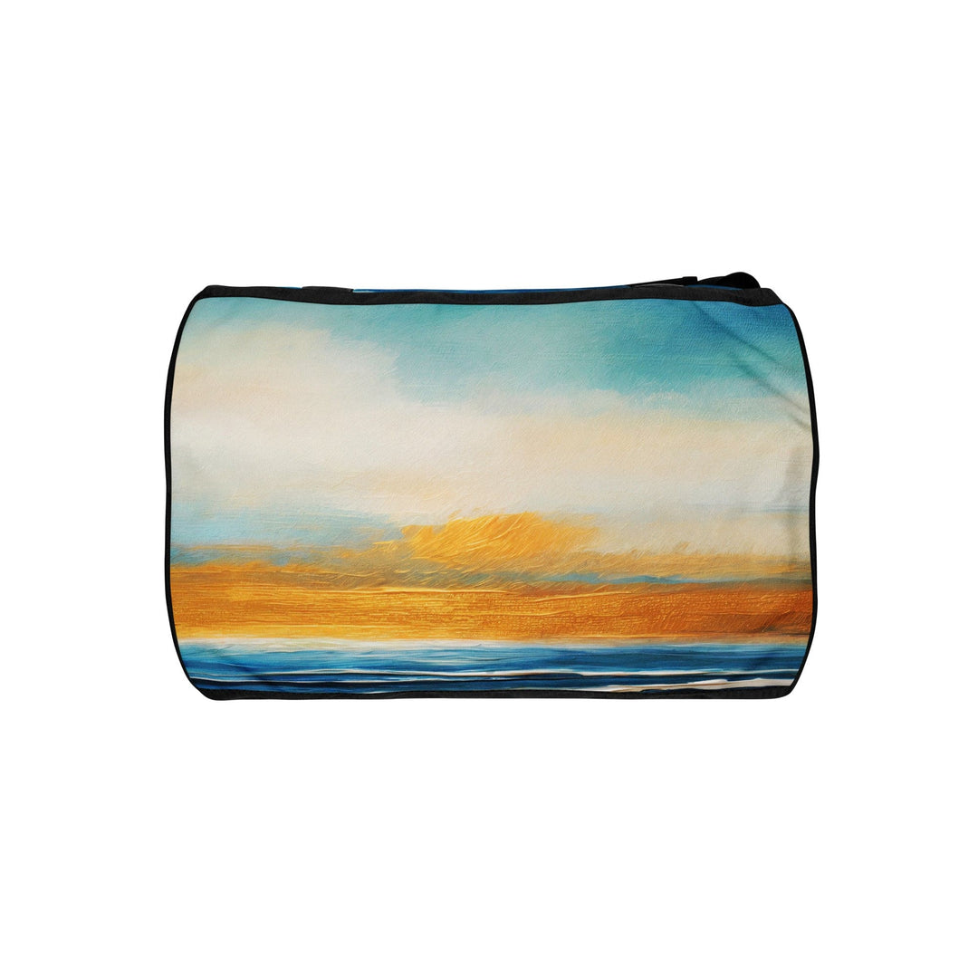 Crossbody Water-resistant Travel Bag Blue Ocean Golden Sunset Print 4 - Bags