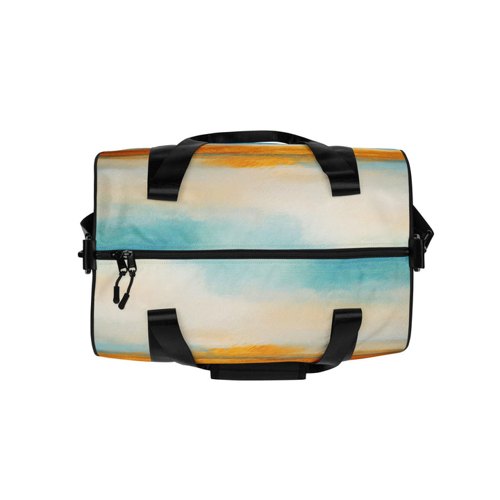 Crossbody Water-resistant Travel Bag Blue Ocean Golden Sunset Print 4 - Bags