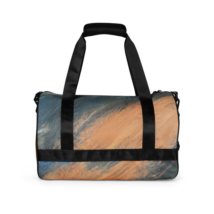 Crossbody Water-resistant Travel Bag Blue Orange Abstract Pattern - Bags