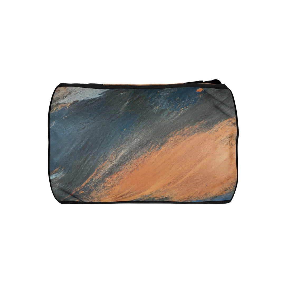 Crossbody Water-resistant Travel Bag Blue Orange Abstract Pattern - Bags