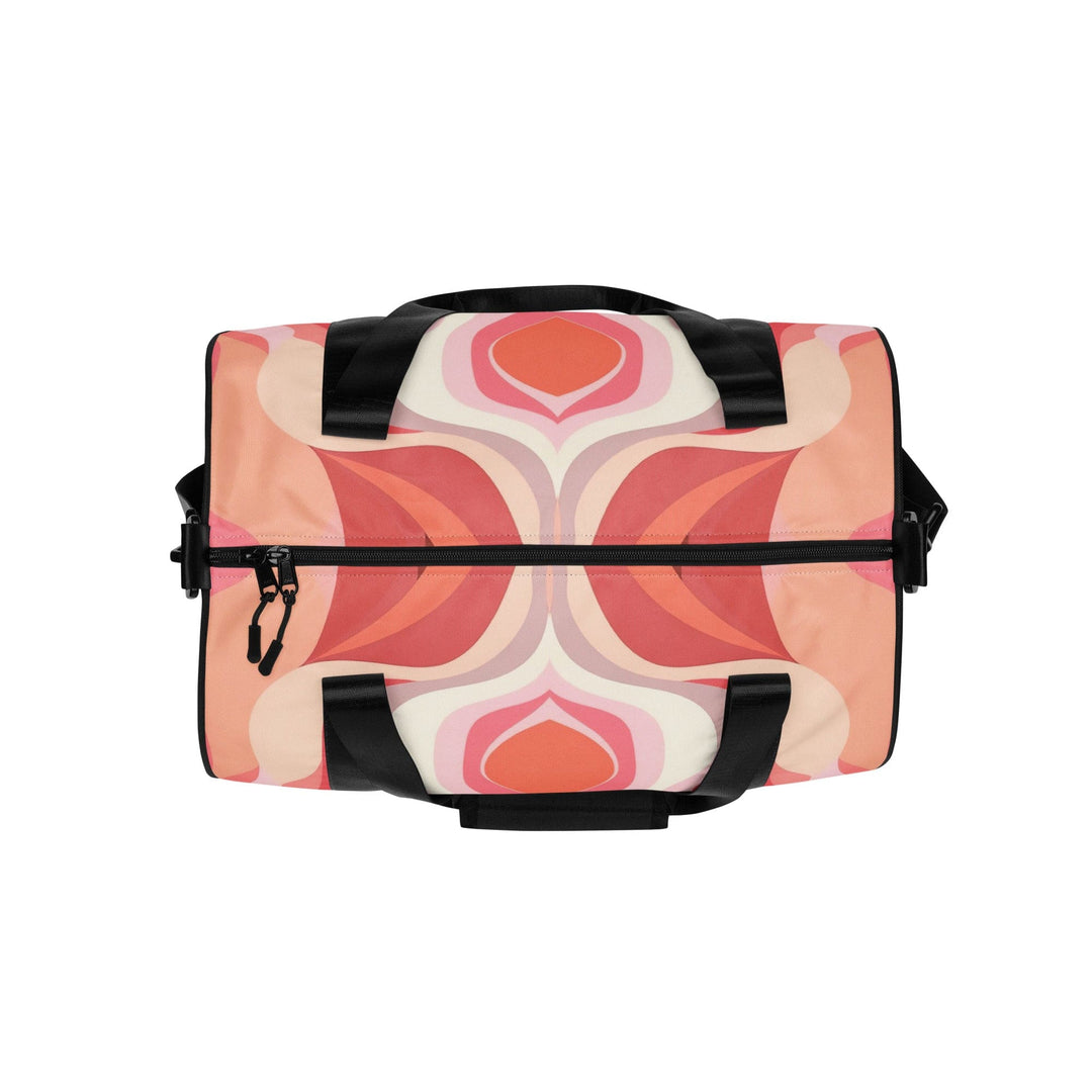 Crossbody Water-resistant Travel Bag Boho Pink and White - Bags | Travel Bags