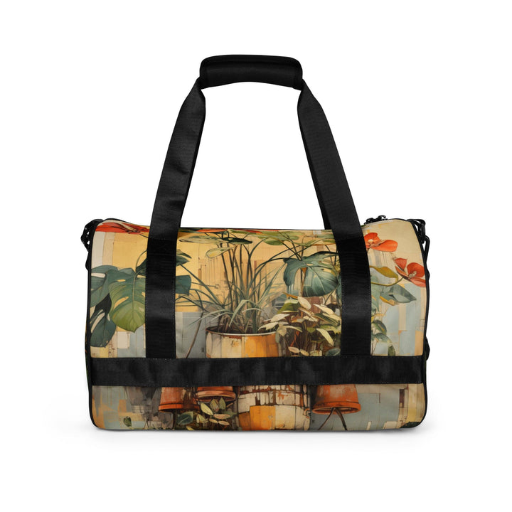 Crossbody Water-resistant Travel Bag - Earthy Rustic Potted Plants