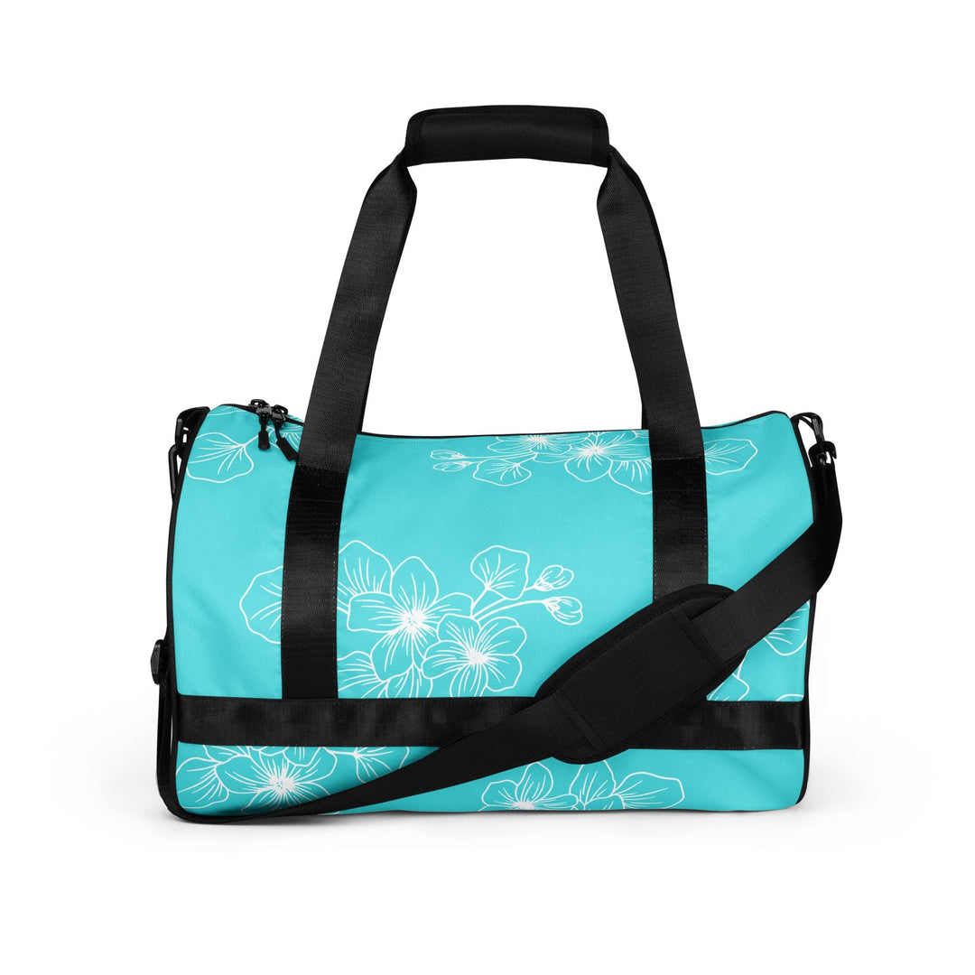 Crossbody Water-resistant Travel Bag Floral Cyan Blue 7022523 - Bags | Travel