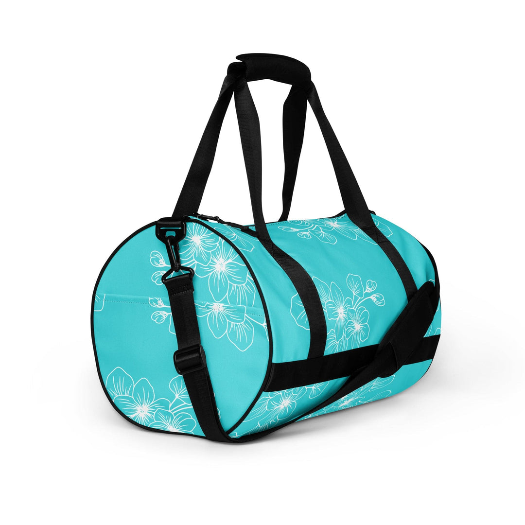 Crossbody Water-resistant Travel Bag Floral Cyan Blue 7022523 - Bags | Travel