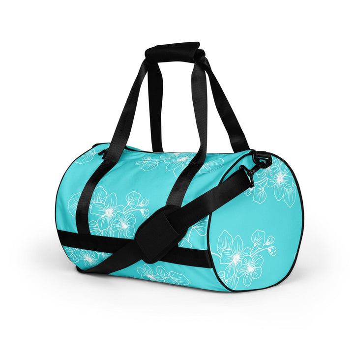 Crossbody Water-resistant Travel Bag Floral Cyan Blue 7022523 - Bags | Travel