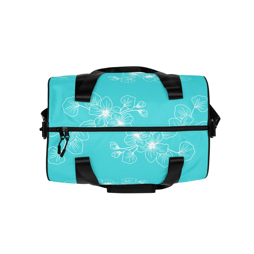 Crossbody Water-resistant Travel Bag Floral Cyan Blue 7022523 - Bags | Travel