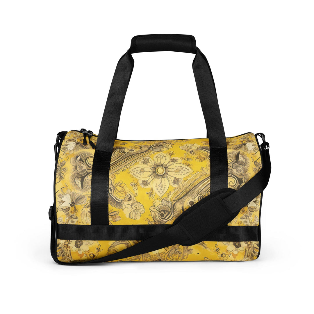 Crossbody Water-resistant Travel Bag - Floral Yellow Bandanna - Bags/Travel