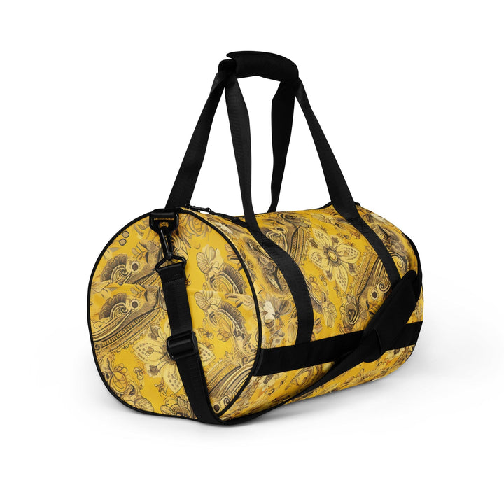 Crossbody Water-resistant Travel Bag - Floral Yellow Bandanna - Bags/Travel
