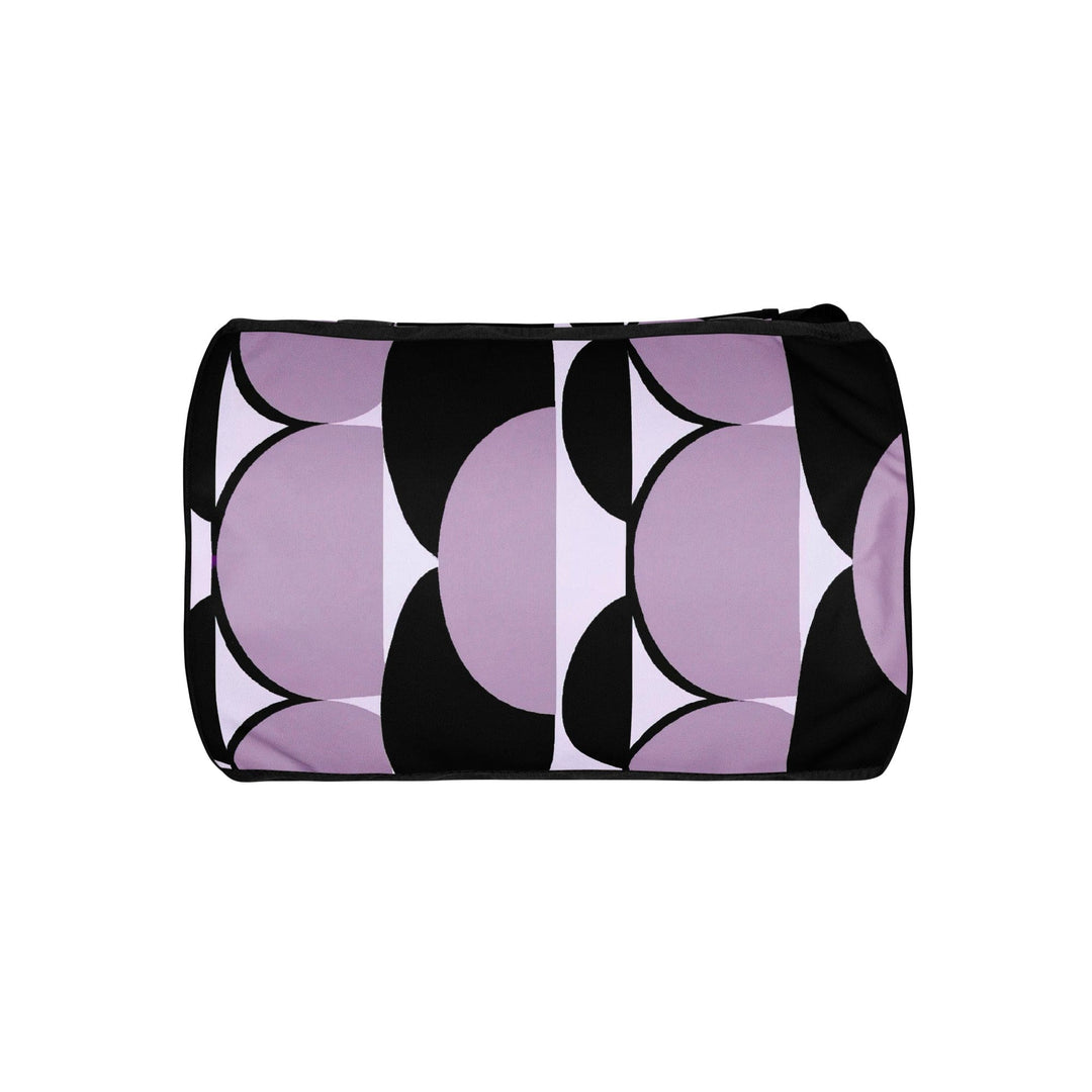 Crossbody Water-resistant Travel Bag - Geometric Lavender and Black 2 - Bags