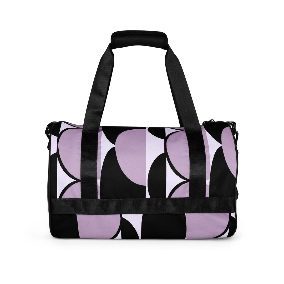 Crossbody Water-resistant Travel Bag - Geometric Lavender and Black 2 - Bags