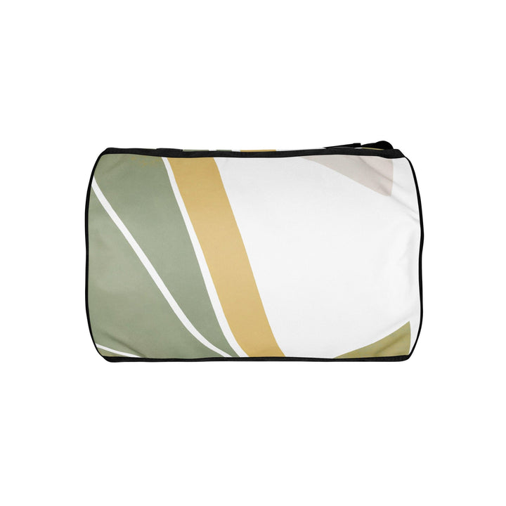 Crossbody Water-resistant Travel Bag Green Abstract Geometric Pattern - Bags