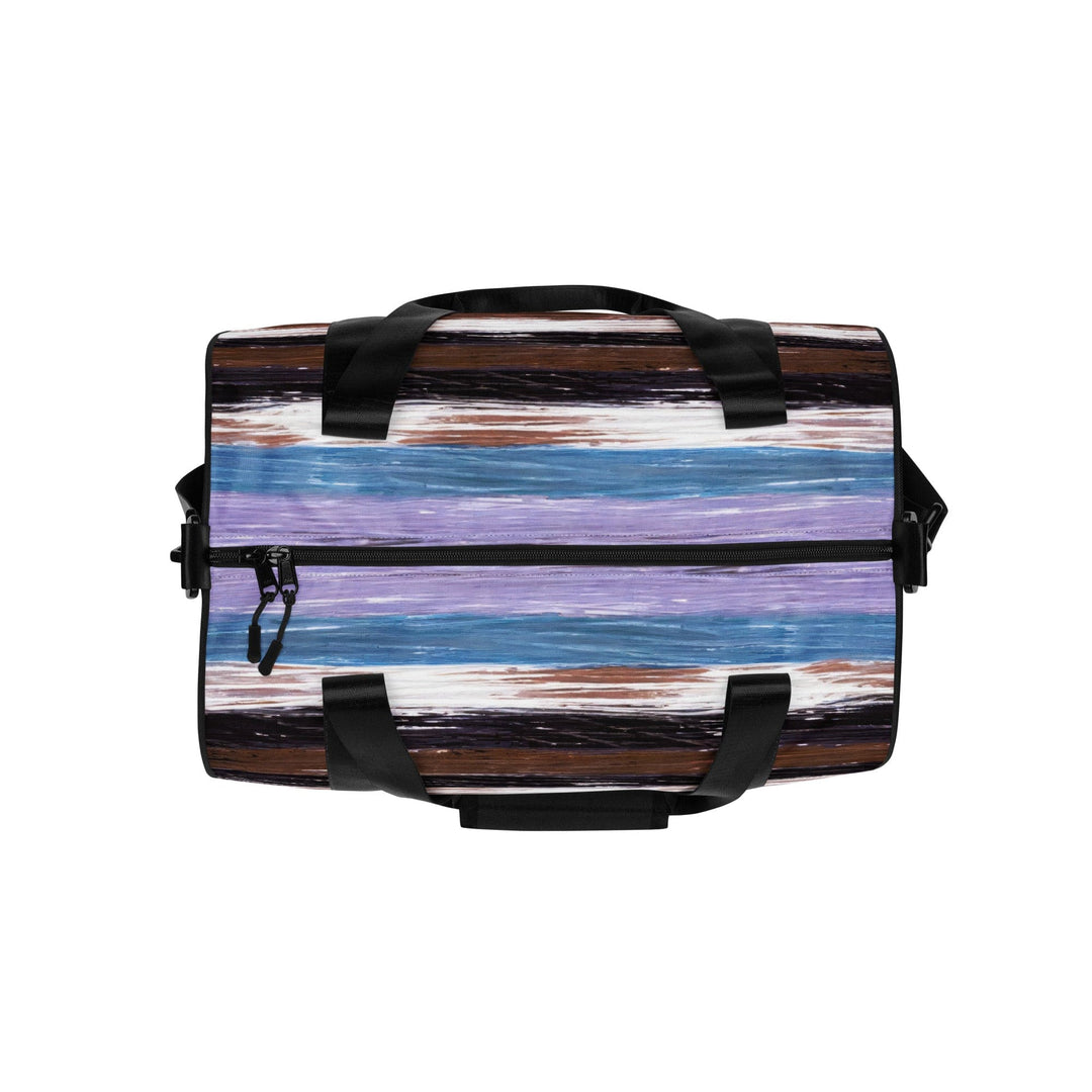 Crossbody Water-resistant Travel Bag - Lavender Black Brown Rustic
