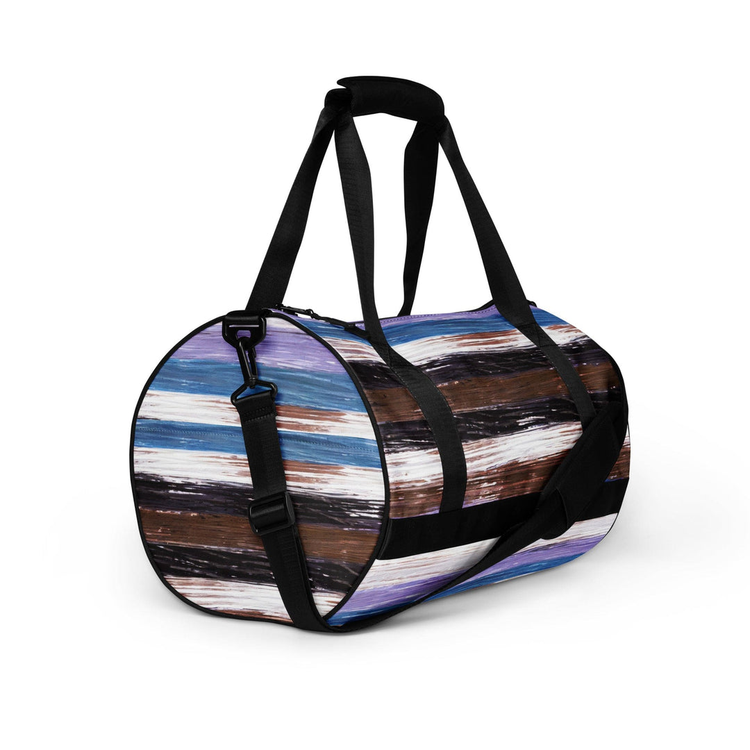 Crossbody Water-resistant Travel Bag - Lavender Black Brown Rustic