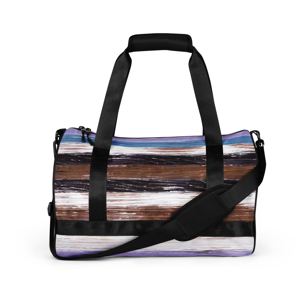 Crossbody Water-resistant Travel Bag - Lavender Black Brown Rustic