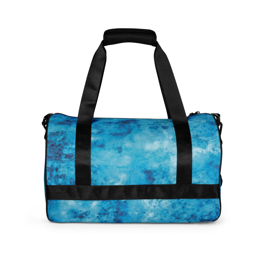 Crossbody Water-resistant Travel Bag - Light and Dark Blue Marble - Bags/Travel